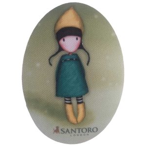 Parches Ropa Gorjuss – (licencia oficial) – Parche Impreso Ropa – Gorjuss – Niñas – Muñecas – Dulces – Tiernos – Sentimientos – 11,0 x 8,0 cm. - Moda The Happy Patch