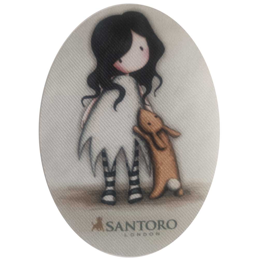 Parches Ropa Gorjuss – (licencia oficial) – Parche Impreso Ropa – Gorjuss – Niñas – Muñecas – Dulces – Tiernos – Sentimientos – 11,0 x 8,0 cm. - Moda The Happy Patch