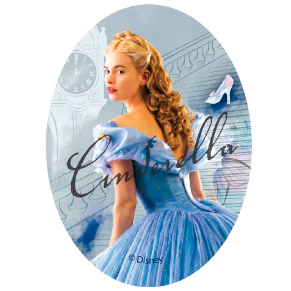 Parches Ropa Disney – Parche Impreso Ropa – Princesas – (licencia oficial) – La Cenicienta – Cinderella – 11,0 x 8,0 cm. - Moda The Happy Patch