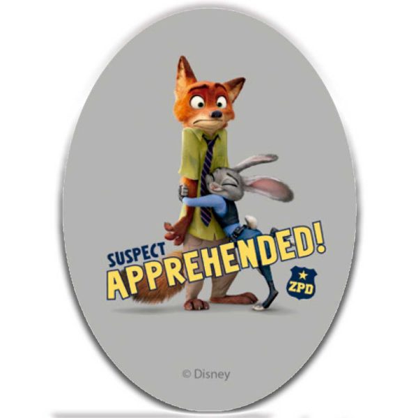 Parches Ropa Disney – Parche Impreso Ropa – Animales – Aventurer@s – (licencia oficial) – Zootopia – Zootrópolis – Nick Wilde & Judy Hoops – 11,0 x 8,0 cm. - Moda The Happy Patch