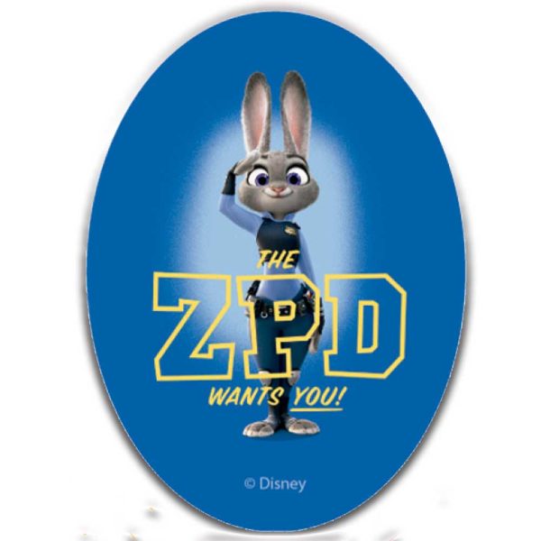Parches Ropa Disney – Parche Impreso Ropa – Animales – Aventurer@s – (licencia oficial) – Zootopia – Zootrópolis – Judy Hoops – 11,0 x 8,0 cm. - Moda The Happy Patch