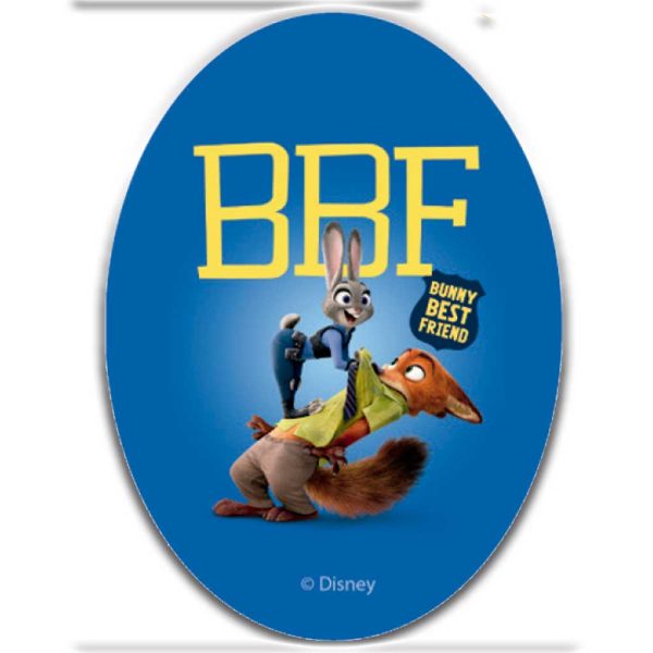 Parches Ropa Disney – Parche Impreso Ropa – Animales – Aventurer@s – (licencia oficial) – Zootopia – Zootrópolis – Nick Wilde & Judy Hoops – 11,0 x 8,0 cm. - Moda The Happy Patch