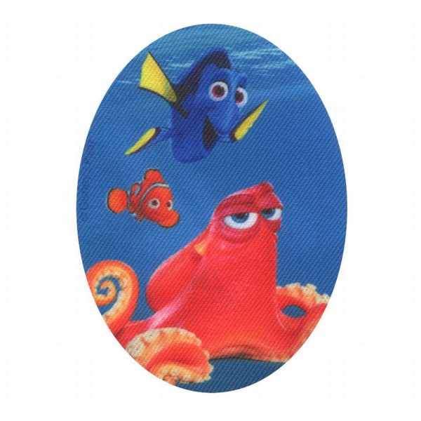 Parches Ropa Disney – Pixar – Parche Impreso Ropa – (licencia oficial) – Buscando Dory – Nemo & Dory & Hank – Animales – Peces – Mar – 11,0 x 8,0 cm. - Moda The Happy Patch