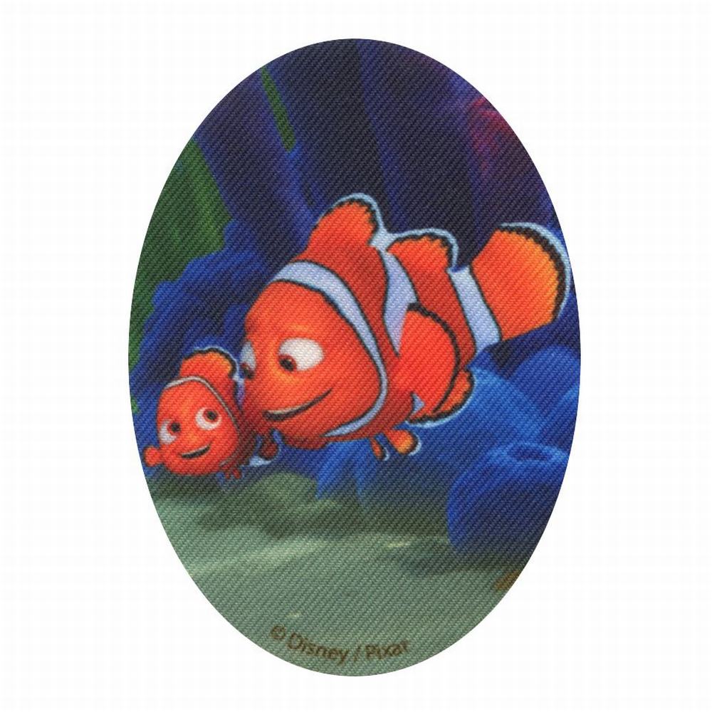 Parches Ropa Disney – Pixar – Parche Impreso Ropa – (licencia oficial) – Buscando Dory – Nemo & Papá – Animales – Peces – Mar – 11,0 x 8,0 cm. - Moda The Happy Patch