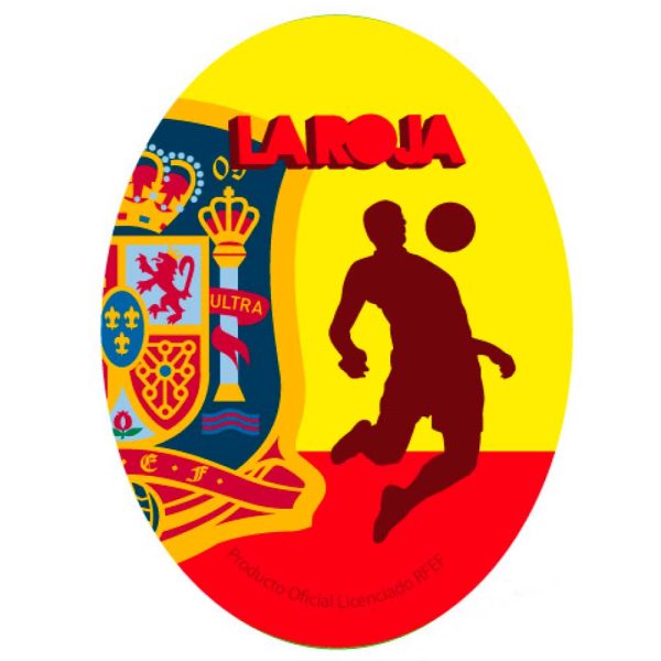 Parches Ropa Fútbol Deportes – Parche Impreso Ropa – España – (licencia oficial) – Selección Española – Escudo – 11,0 x 8,0 cm. - Moda The Happy Patch