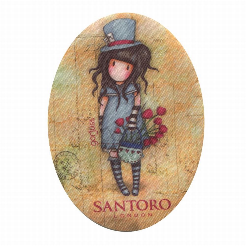 Parches Ropa Gorjuss – (licencia oficial) – Parche Impreso Ropa – Gorjuss – Niñas – Muñecas – Dulces – Tiernos – Sentimientos – 11,0 x 8,0 cm. - Moda The Happy Patch