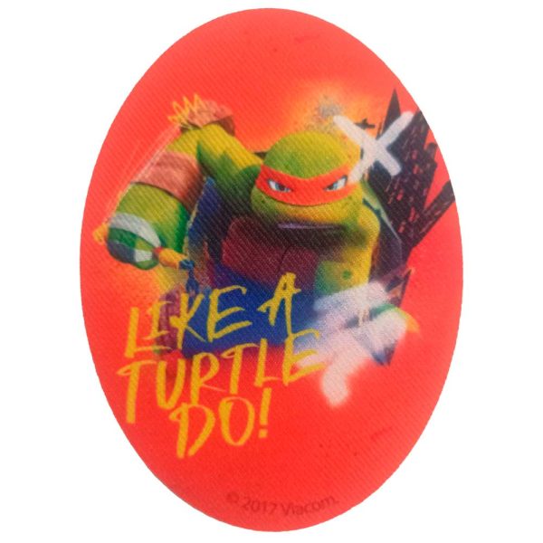Parches Ropa Tortugas Ninja – Parche Impreso Ropa – Animales – (licencia oficial) – TMNT – Teenage Mutant Ninja Turtles – Las Tortugas Ninja – Michelangelo – Miguel Ángel – 11,0 x 8,0 cm. - Moda The Happy Patch