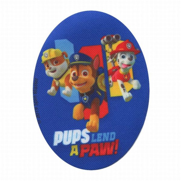 Parches Ropa La Patrulla Canina – Parche Impreso Ropa – (licencia oficial) – Paw Patrol – Rubble & Chase & Marshall – Animales – Amig@s – Amistad – 11,0 x 8,0 cm. - Moda The Happy Patch
