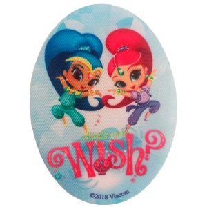 Parches Ropa Shimmer & Shine – Parche Impreso Ropa – Magia – (licencia oficial) – Shimmer & Shine – Fantasía – Amig@s – Amistad – Genio – 11,0 x 8,0 cm. – Moda The Happy Patch
