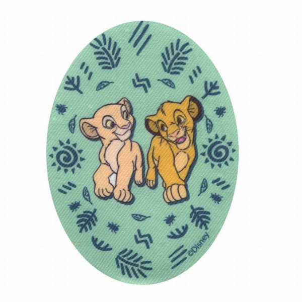 Parches Ropa Disney – Parche Impreso Ropa – Rey León – Simba & Nala – 11,0 x 8,0 cm. - Moda The Happy Patch