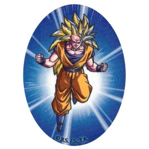 Parches Ropa Dragon Ball Z – Parche Impreso Ropa – Manga – SuperHéroes – (licencia oficial) – Bola de Dragón Z – Goku Super Saiyan 3 – Guerreros – Lucha – Aventurer@s – 11,0 x 8,0 cm. - Moda The Happy Patch