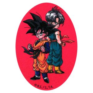 Parches Ropa Dragon Ball Z – Parche Impreso Ropa – Manga – SuperHéroes – (licencia oficial) – Bola de Dragón Z – Goten & Trunks – Guerreros – Lucha – Aventurer@s – 11,0 x 8,0 cm. - Moda The Happy Patch