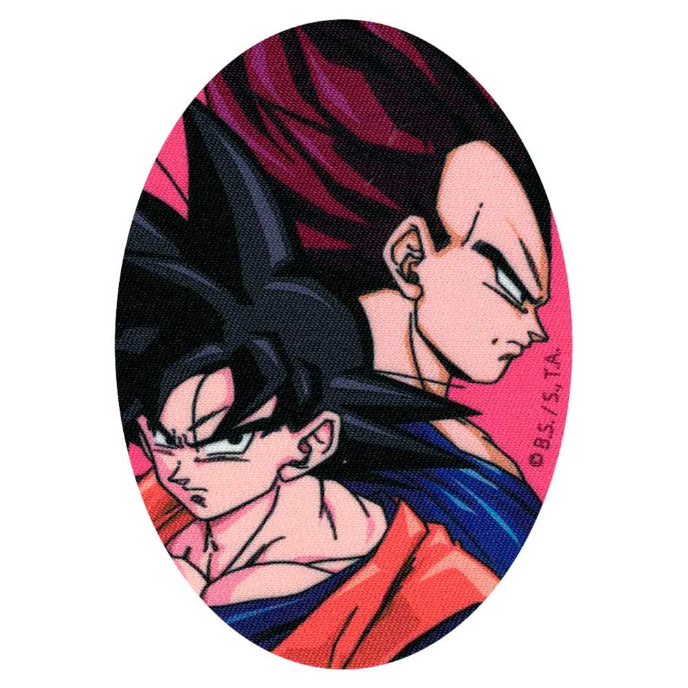 Parches Ropa Dragon Ball Z – Parche Impreso Ropa – Manga – SuperHéroes – (licencia oficial) – Bola de Dragón Z – Goku & Vegeta – Guerreros – Lucha – Aventurer@s – 11,0 x 8,0 cm. - Moda The Happy Patch