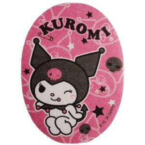 Parches Ropa Sanrio – Parche Impreso Ropa – (licencia oficial) – Animales – Kuromi – Conejita con Capucha – Conejo – Tomboy Style – Tendencia Gothic – 11,0 x 8,0 cm. – Moda The Happy Patch