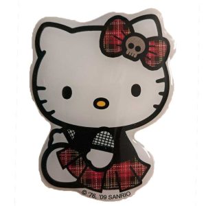 Parches Ropa Sanrio – Parche Resina Flexible (con volumen) Ropa tipo sticker adhesivo – (licencia oficial) – Animales – Hello Kitty – Gata Sentada & Vestido & Lazo – Bebé – Infantil – 7,2 x 6,0 cm. - Moda The Happy Patch