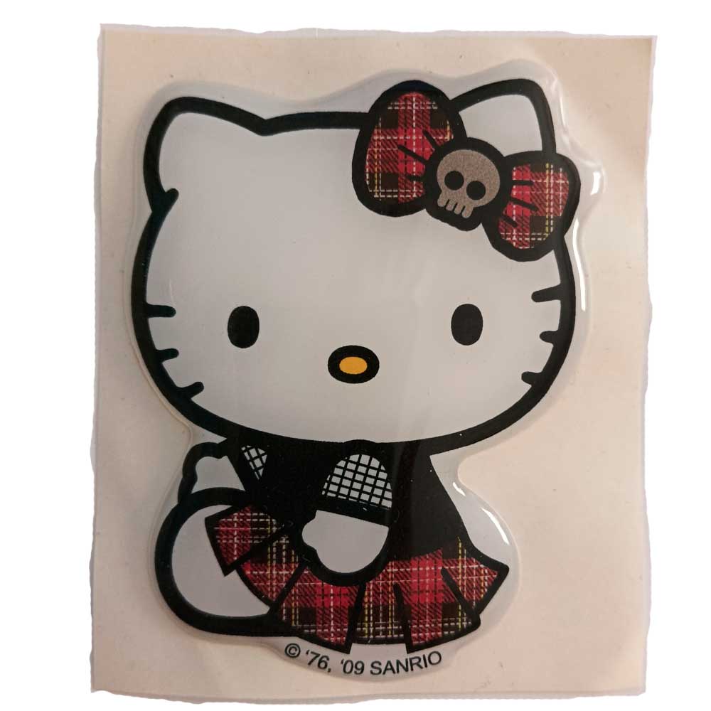 Parches Ropa Sanrio – Parche Resina Flexible (con volumen) Ropa tipo sticker adhesivo – (licencia oficial) – Animales – Hello Kitty – Gata Sentada & Vestido & Lazo – Bebé – Infantil – 7,2 x 6,0 cm. - Moda The Happy Patch - Imagen 2