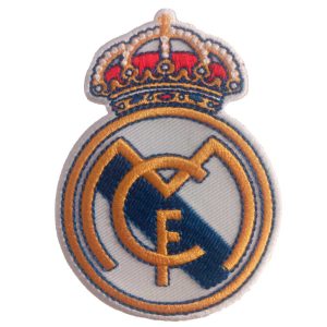 Parches Ropa Fútbol Deportes – Parche Bordado Ropa – Exclusivo Coleccionistas Happy – Real Madrid Club de Fútbol – Escudo – 5,8 x 8,1 cm. – Moda The Happy Patch