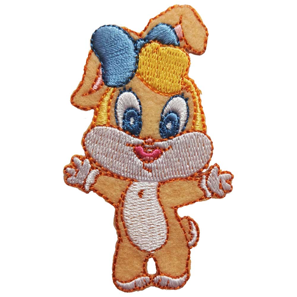 Parches Ropa Warner Bros – Parche Bordado Ropa – Animales – (licencia oficial) – Baby Looney Tunes – Conejo Lola Bunny – Bebé – Tiernos – Adorable – Cute – 4,5 x 7,5 cm. – Moda The Happy Patch