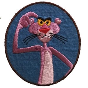 Parches Ropa Pink Panter – Parche Bordado Ropa – (licencia oficial) – La Pantera Rosa – Animales – Simpáticos – Graciosos – 6,2 x 7,0 cm. – Moda The Happy Patch