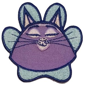 Parches Ropa Secret Life of Pets – Parche Bordado Ropa – (licencia oficial) – Mascotas – Chloe – Animales – Gato – Gata atigrada gris – 6,0 x 6,0 cm. – Moda The Happy Patch