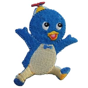 Parches Ropa The Backyardigans – Parche Bordado Ropa – (licencia oficial) – Los Amiguitos del Jardín – Animales – Pablo – Pingüino Enano – Tiernos – 5,1 x 7,0 cm. – Moda The Happy Patch