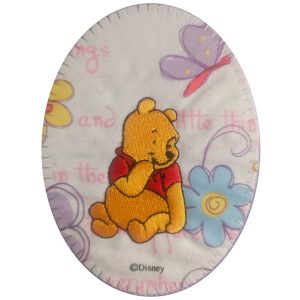 Parches Ropa Disney – Parche Bordado Ropa – Animales – (licencia oficial) – Winnie the Pooh – Winnie – 10,9 x 7,9 cm. – Moda The Happy Patch