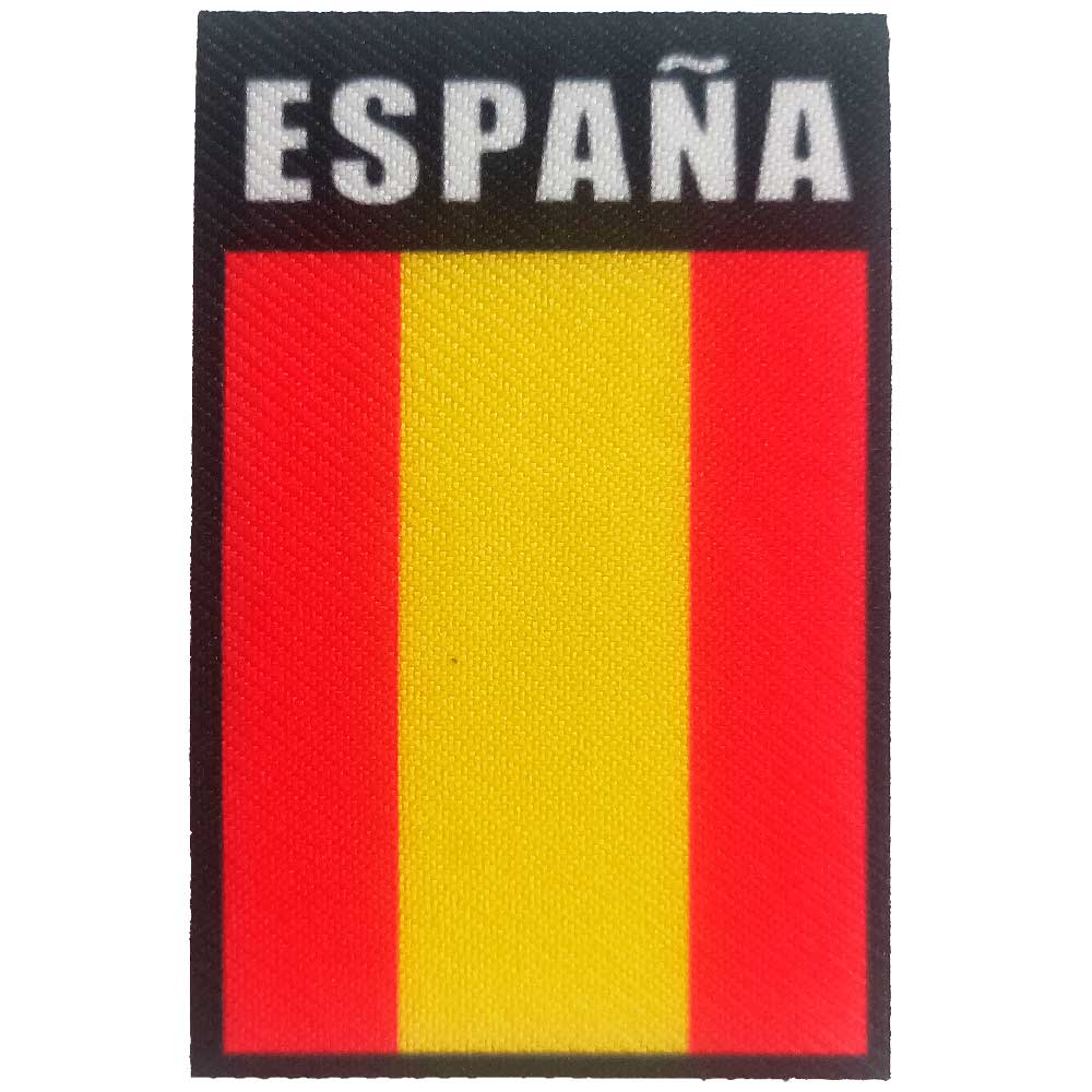 Parches Ropa – Parche Impreso Ropa – Exclusivo – Bandera País – Bandera Nación – España – 7,0 x 4,5 cm. – Moda The Happy Patch