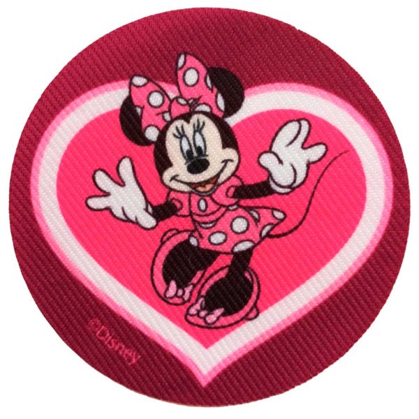 Parches Ropa Disney – Parche Impreso Ropa – Animales – Ratón – (licencia oficial) – Mickey – Minnie Mouse & Corazón – 6,3 x 6,3 cm. – Moda The Happy Patch