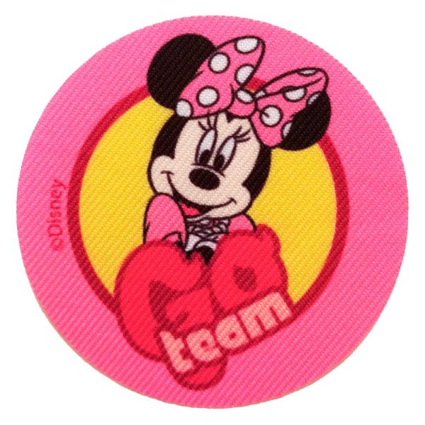 Parches Ropa Disney – Parche Impreso Ropa – Animales – Ratón – (licencia oficial) – Mickey – Minnie Mouse – Go Team – 6,3 x 6,3 cm. – Moda The Happy Patch