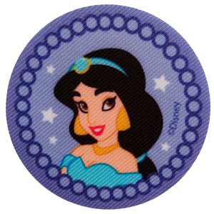 Parches Ropa Disney – Parche Impreso Ropa – Princesas – (licencia oficial) – Yasmin – Aladín – 7,0 x 7,0 cm. – Moda The Happy Patch