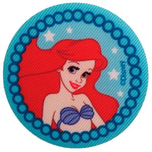Parches Ropa Disney – Parche Impreso Ropa – Princesas – (licencia oficial) – Ariel – La Sirenita – 7,0 x 7,0 cm. – Moda The Happy Patch