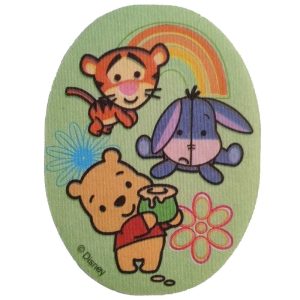 Parches Ropa Disney – Parche Impreso Ropa – (licencia oficial) – Disney Cuties – Winnie the Pooh & Tigger & Igor – Animales – Cute Style – Tiernos – Baby – Bebé – Infantil – 10,8 x 8,0 cm. – Moda The Happy Patch