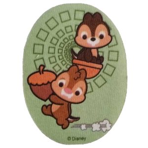 Parches Ropa Disney – Parche Impreso Ropa – (licencia oficial) – Disney Cuties – Chip & Dale – Ardillas Chip & Chop – Animales – Cute Style – Tiernos – Baby – Bebé – Infantil – 10,8 x 8,0 cm. – Moda The Happy Patch