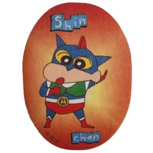 Parches Ropa Shin Chan – Parche Impreso Ropa – (licencia oficial) – Shin Chan – UltraHéroe – Action Kamen – Gracios@s – 10,8 x 8,0 cm. – Moda The Happy Patch