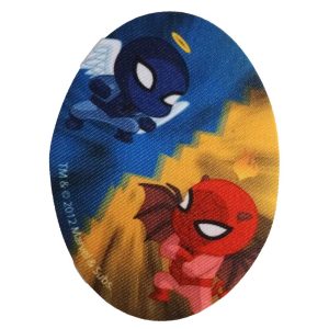 Parches Ropa Marvel – Parche Impreso Ropa – (licencia oficial) – Spidy – Mini Spiderman – Spidy Ángel & Spidy Demonio – 8,0 x 11,0 cm. – Moda The Happy Patch