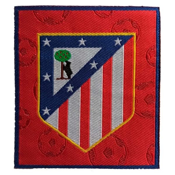 Parches Ropa Fútbol Deportes – Parche Tejido Ropa – Exclusivo Coleccionistas Happy – Linea Vintage Artesana – Atlético de Madrid – Escudo Retro – Sport – 5,6 x 6,8 cm. – Moda The Happy Patch