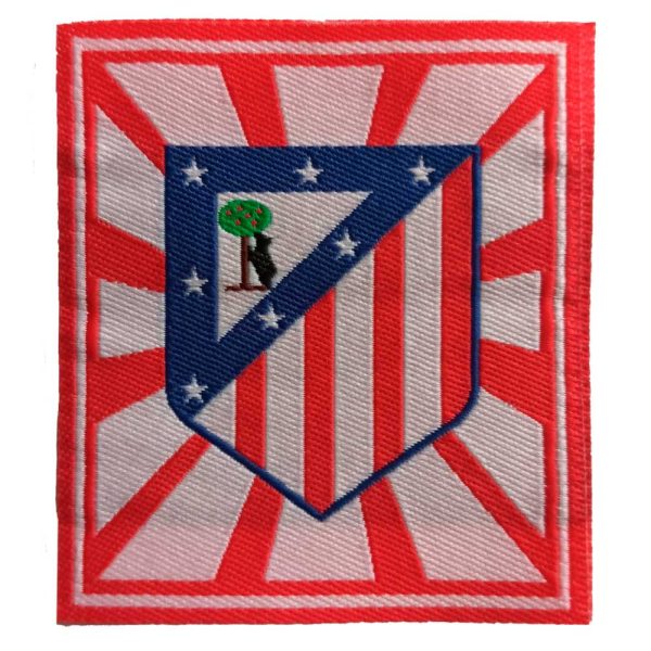 Parches Ropa Fútbol Deportes – Parche Tejido Ropa – Exclusivo Coleccionistas Happy – Linea Vintage Artesana – Atlético de Madrid – Escudo Retro – Sport – 5,5 x 6,5 cm. – Moda The Happy Patch