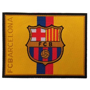 Parches Ropa Fútbol Deportes – Parche Tejido Ropa – Exclusivo Coleccionistas Happy – Linea Vintage Artesana – Fútbol Club Barcelona FCB – Barça – Escudo – Sport – 6,8 x 5,2 cm. – Moda The Happy Patch
